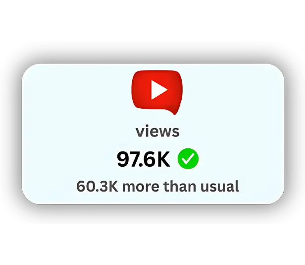 youtube views growth icon